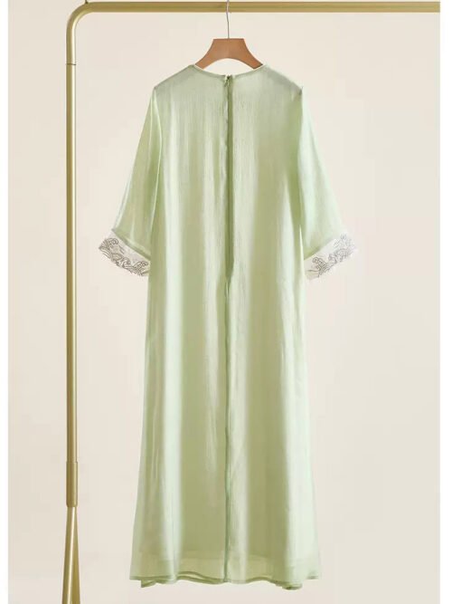 Light green loose Cheongsam dress - Image 6