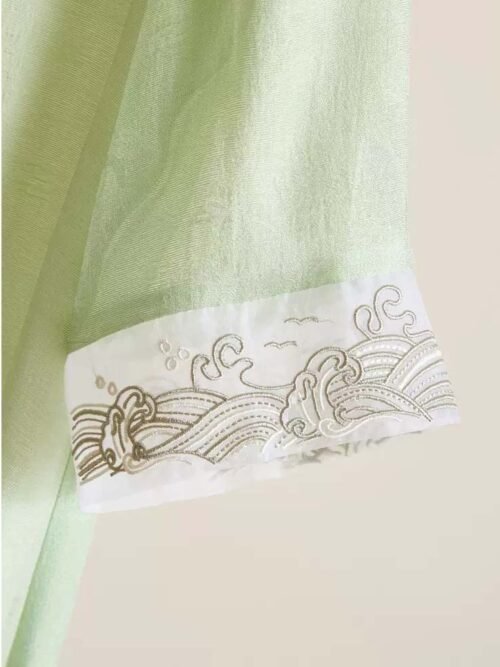 Light green loose Cheongsam dress - Image 7