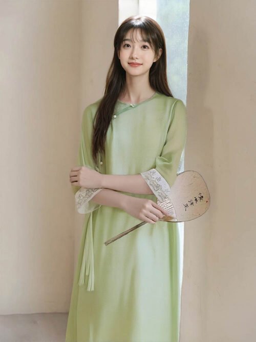 loose cheongsam dress