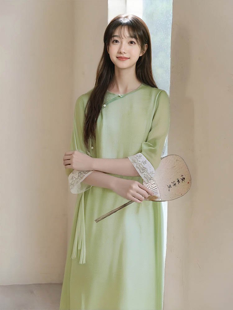 loose cheongsam dress loose cheongsam dress
