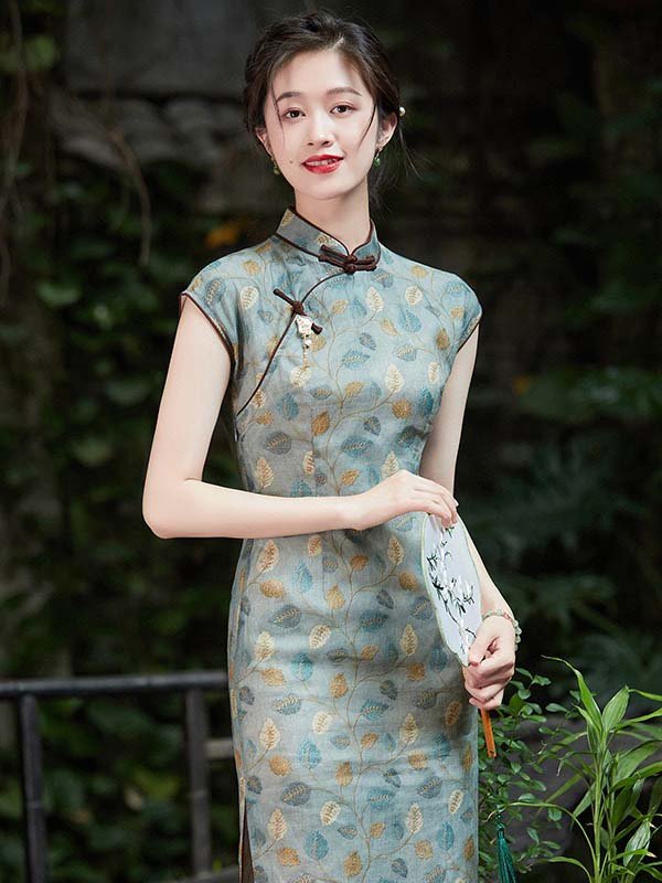 Grey Cheongsam