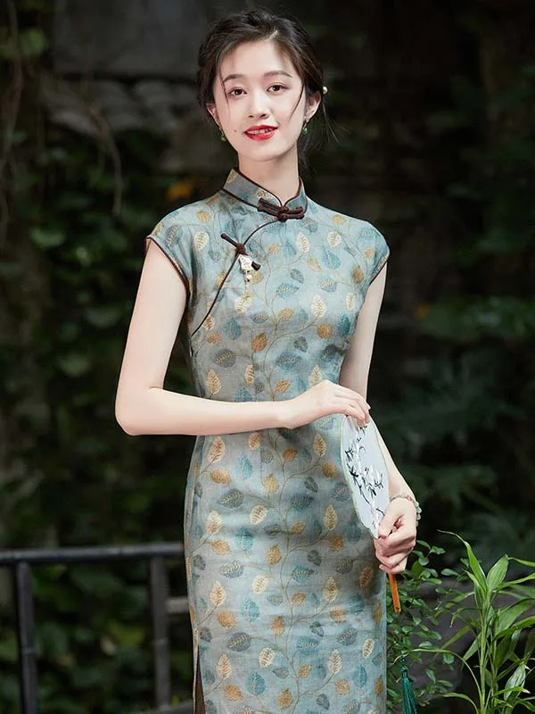 Grey Cheongsam