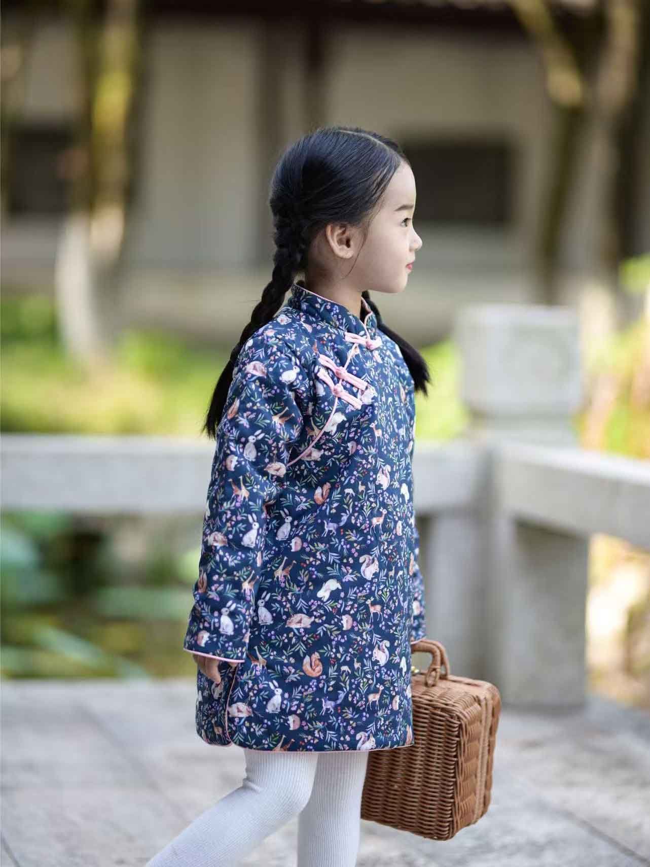 Chinese style coat for girls