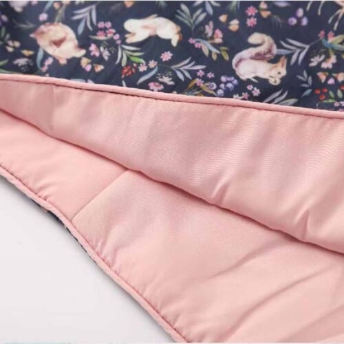 Chinese-style blue cotton Qipao coat for girls - Image 9