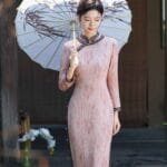 Long sleeve Cheongsam dress