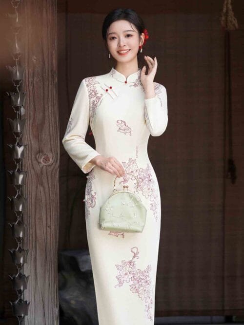 long sleeve cheongsam