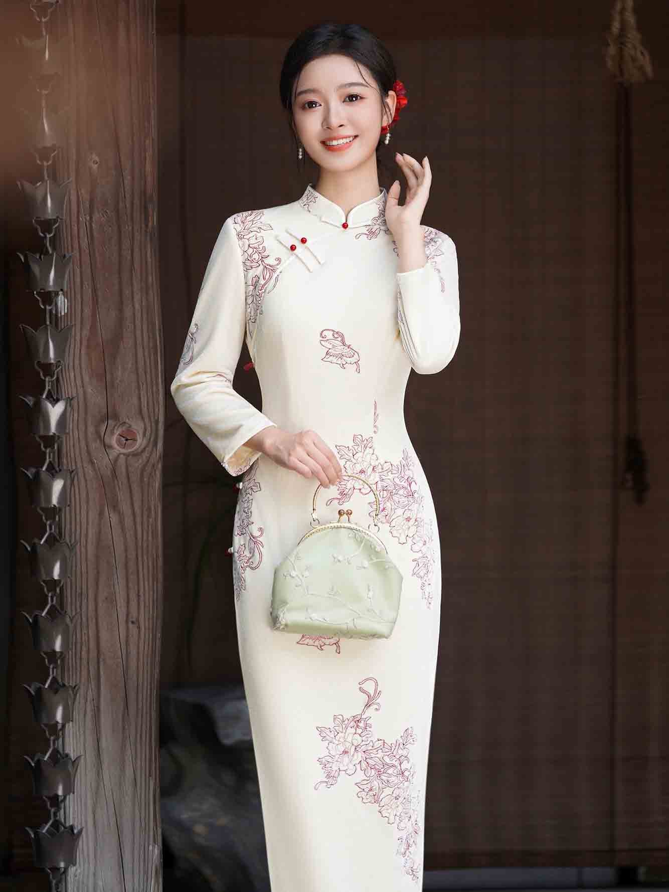 long sleeve cheongsam
