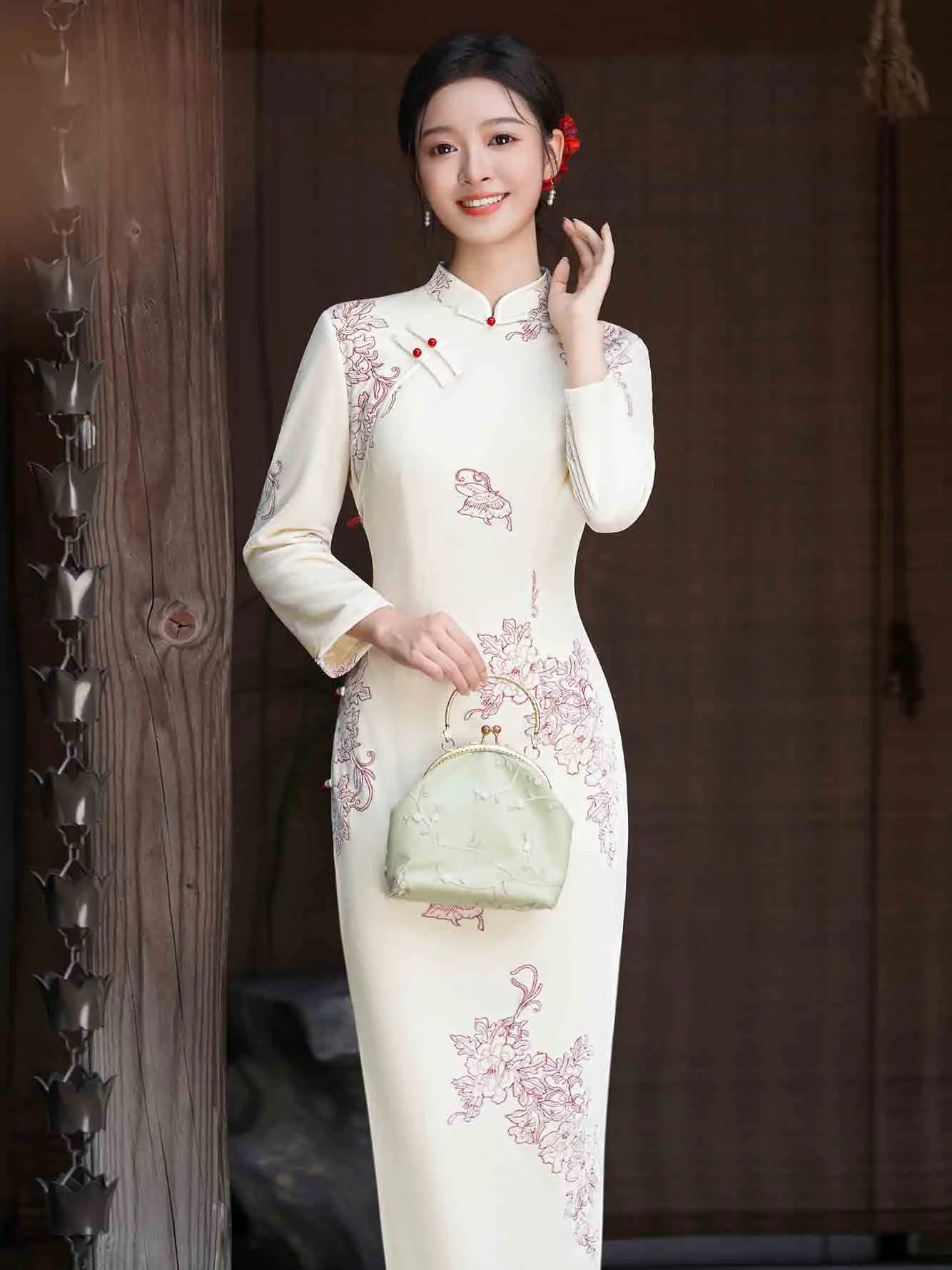 long sleeve cheongsam