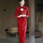velvet Qipao dress