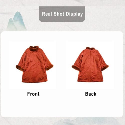 Chinese New Year dress, red coat Qipao for girls - Image 6