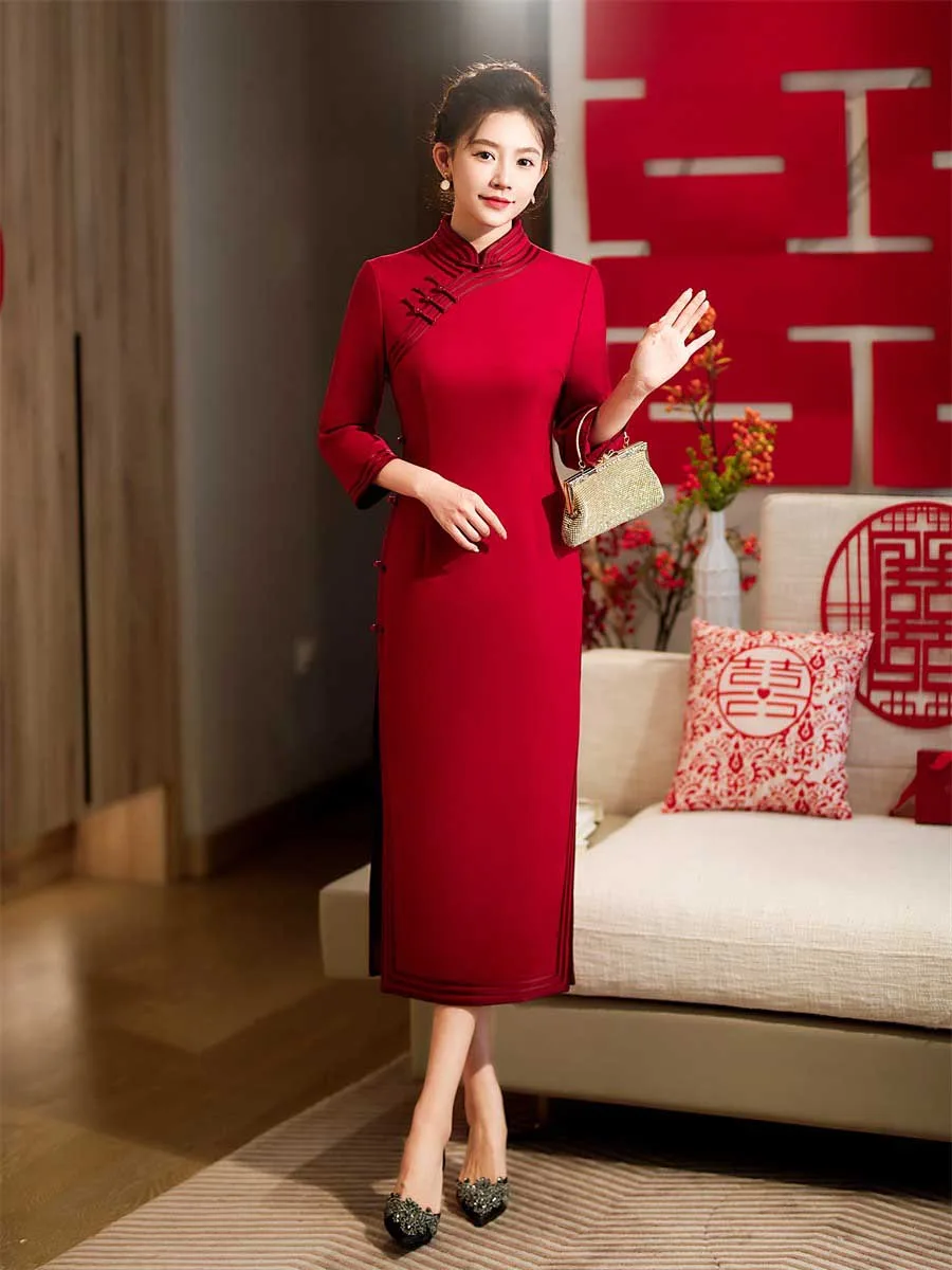 Mothers wedding Cheongsam dress