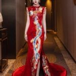 Chinese wedding qipao dress