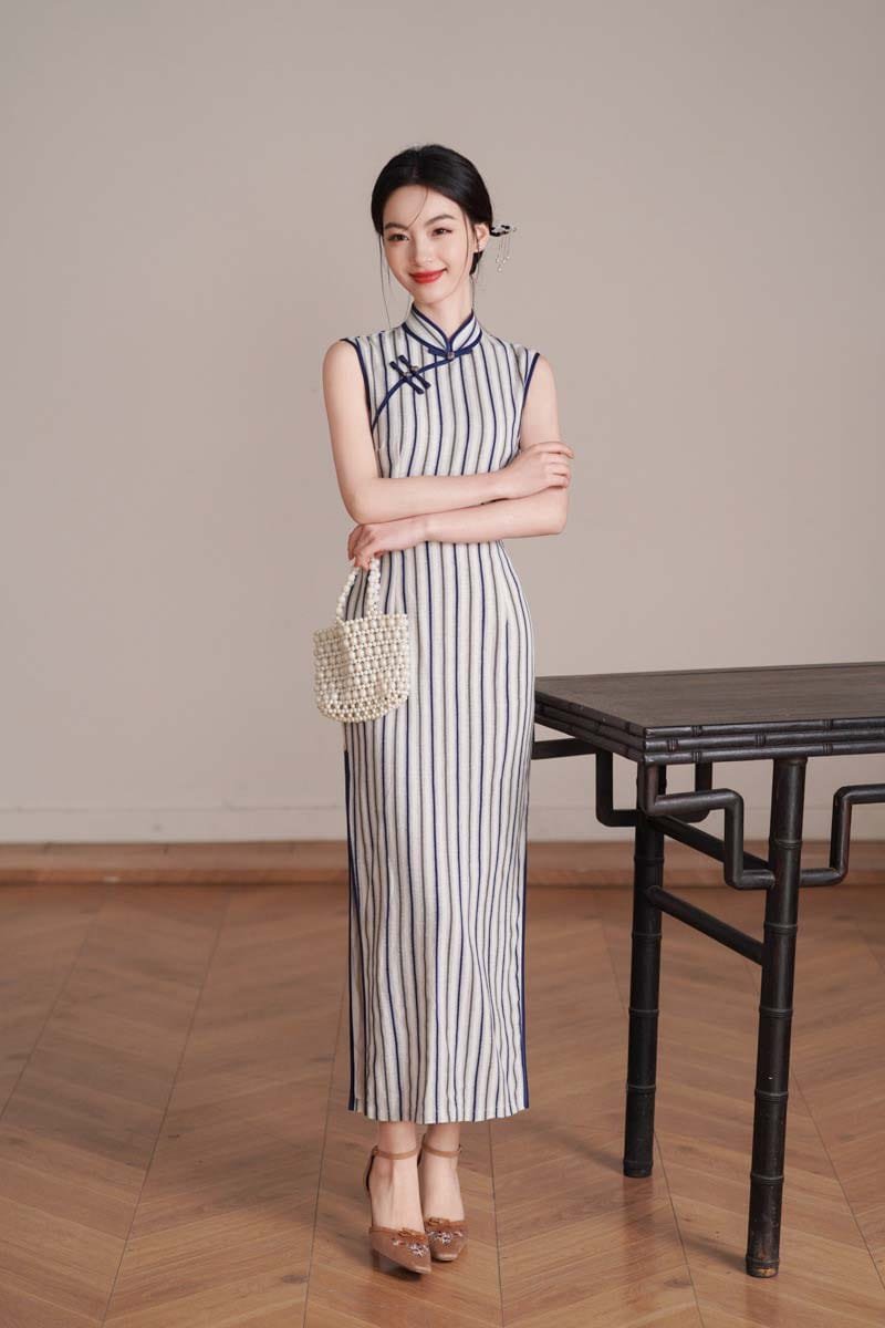 casual qipao dress
