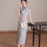 cotton linen qipao